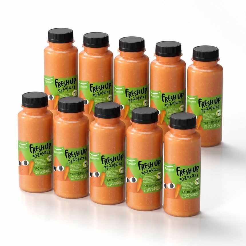 풀무원녹즙 프레시업 당근망고지 190ml x 10개