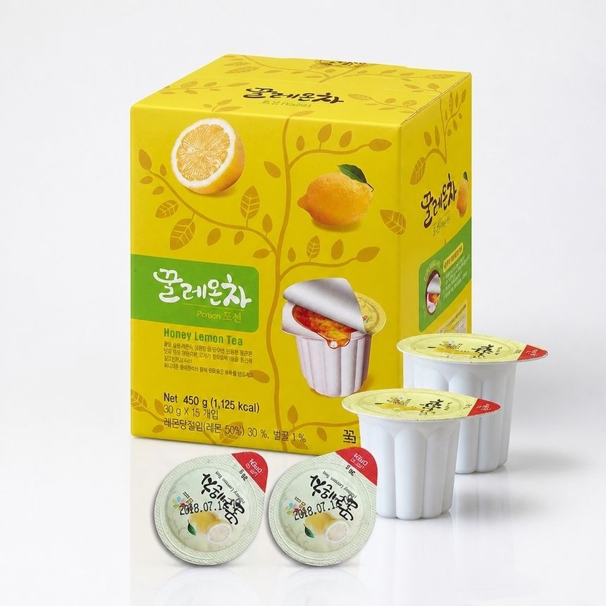 꽃샘 액상 캡슐차 꿀레몬차 30g x 15개입 x 5박스
