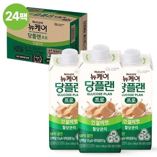 대상웰라이프 대상 뉴케어 당플랜 프로 인절미맛 24팩