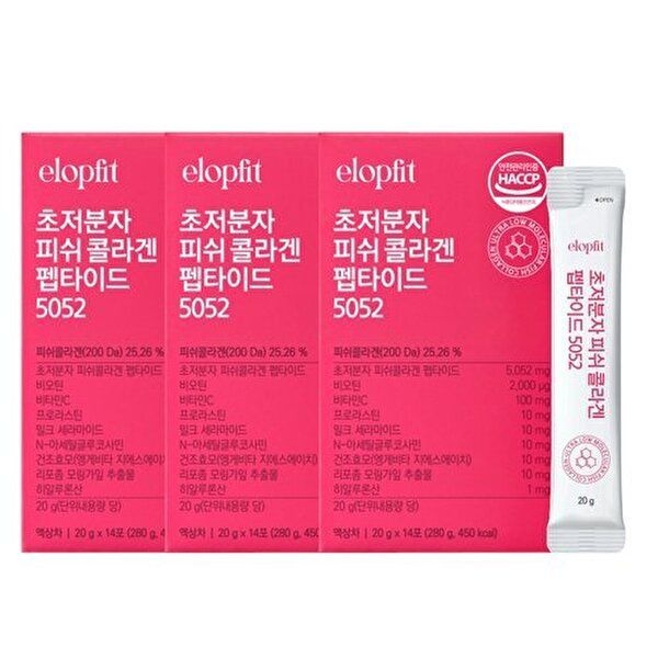 [이롭][이롭핏] 초저분자 피쉬 콜라겐 펩타이드 5052 14포 X 3박스