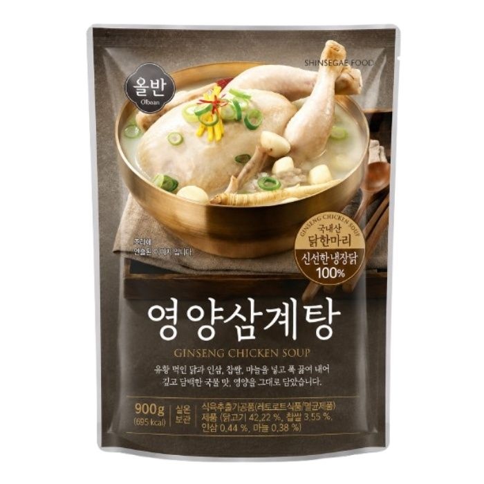 올반 유황먹인 냉장닭 영양삼계탕 900g 8팩