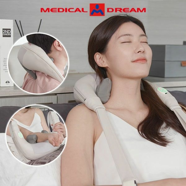 [패션플러스][메디칼드림]메디칼드림 무선 목 어깨 등 안마기