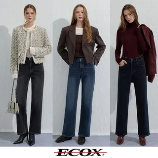 에콕스 여성 이중직 기모데님팬츠 3종[36280007]
