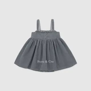슈슈앤크라 mini 루카 코듀로이 원피스 - 딥민트 025402ECA02DM