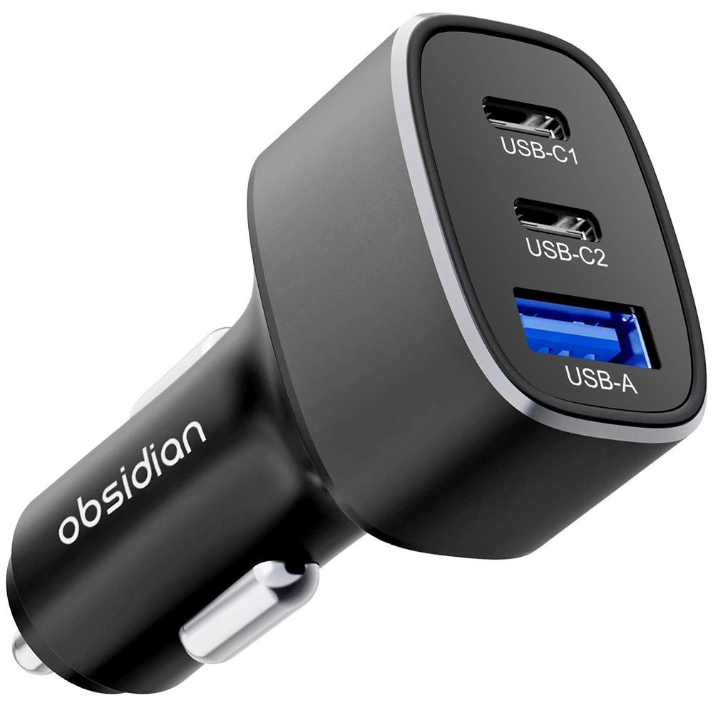 옵시디언 차량용 60W PD QC4.0+ C타입 트리플 시거잭 핸드폰 초고속 USB충전기 CT-CC68ACC