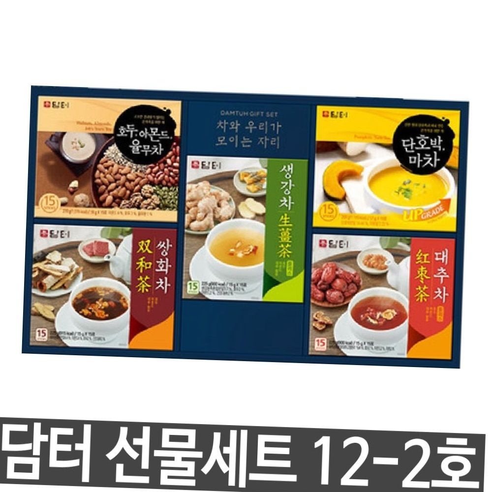 담터 전통차 선물세트 12-2호 5종 스틱차 모음 직원선물 거래처선물 단호박마차