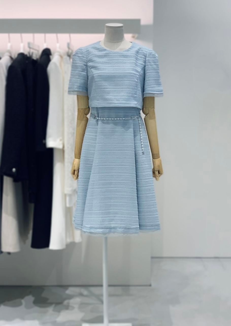 인기패션 JJ JIGOTT 26S/S 라운드넥 플레어 미디 원피스 GS5A0OP551 2890815