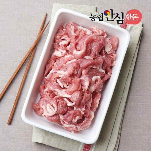 농협안심한돈 (현대Hmall) [농할] 국내산 한돈 앞다리살 500g 제육 불고기용 [농협안심한돈]