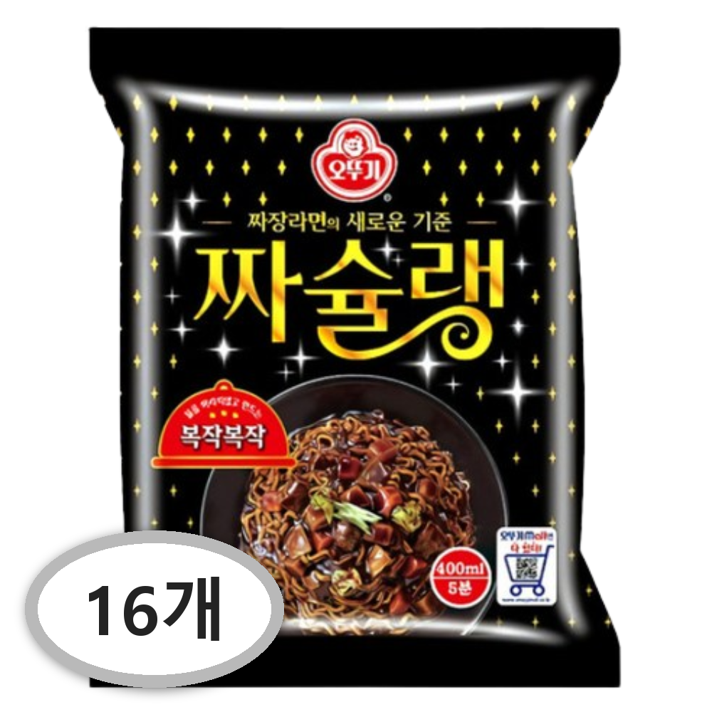 국내 제조사 오뚜기 <b>짜슐랭</b> 145g 16개