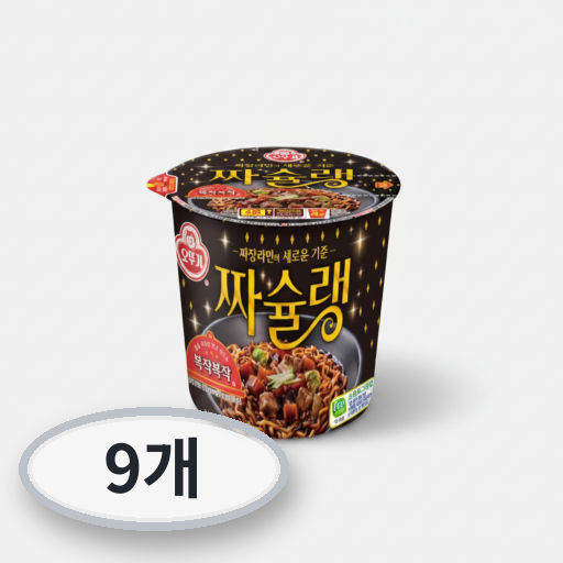 국내 제조사 오뚜기 <b>짜슐랭</b> 용기 125g 9개