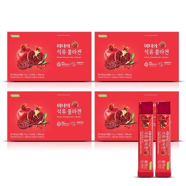 [하프클럽]미녀의 석류 콜라겐 100포 (25g x 25포 x 4Box)
