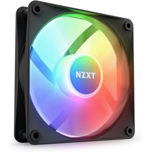 <b>NZXT</b> [해외] <b>NZXT</b> <b>F120</b> RGB 코어 120mm 허브 장착형 PC 케이스 팬 블랙 320171