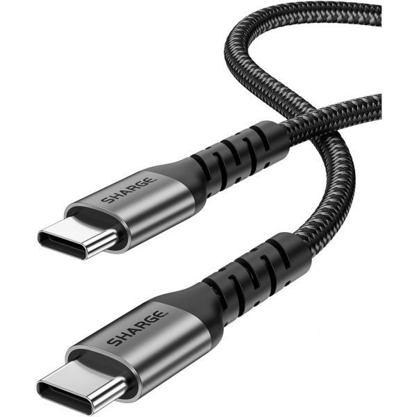 sharge [해외] 샤르지 240W USB C 고속 충전 케이블 4.9피트 브레이디드 PD3.1 노트북 스마트폰 태블릿 스팀 데크 스위치 등 초강력