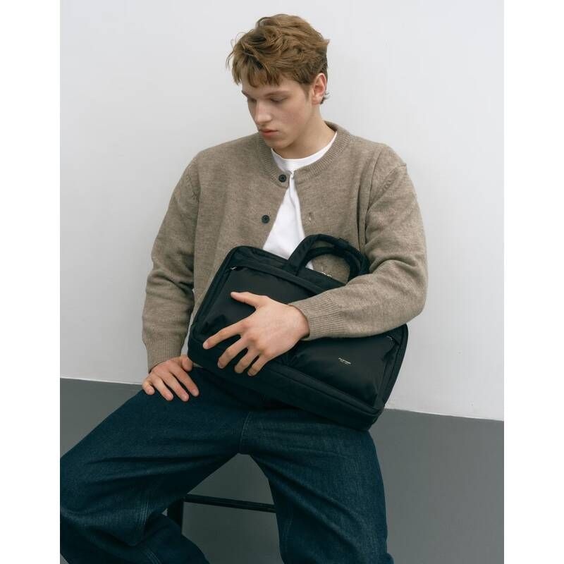 질스튜어트 뉴욕 <매장정품> JILLSTUART 질스튜어트 [EVAN] 에반 블랙 투포켓 나일론 토트백 겸 서류가방 JUBA5E501 2136641