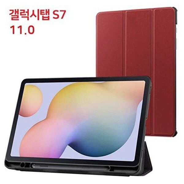 고품질 비즈 S펜 홀더 케이스 (갤럭시탭 S7 11.0 2020 <b>SM-T875</b> T870 터치펜수납 태블릿케이스 WFRPKO9