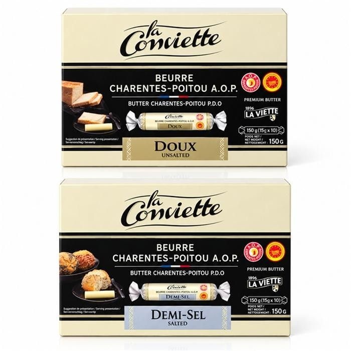라꽁비에뜨버터 포션 AOP 라콩비에트 가염+무염 15g x 20개입 (53579160)