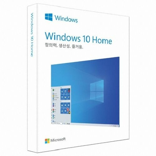 마이크로소프트 Windows 10 Home FPP 처음사용자용 한글