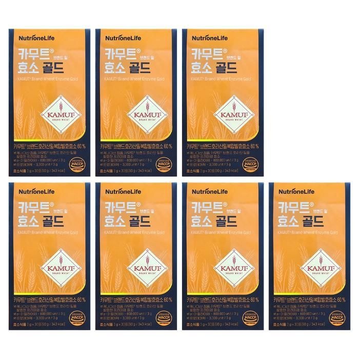 [오늘출발] 뉴트리원 카무트 효소 골드 3g x 30포 7박스 hism