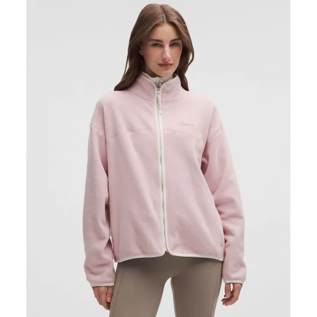 룰루레몬 LULULEMON 텀블드 플리스 풀집 재킷 MINK LTIV WSHG