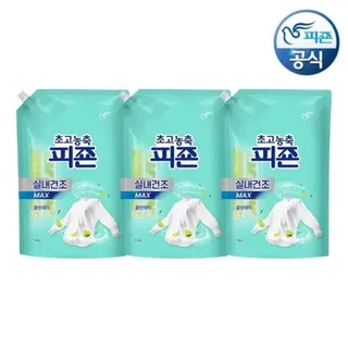 피죤 초고농축 실내건조 섬유유연제 클린데이 1.6L 리필 x 3개외 섬유유연제