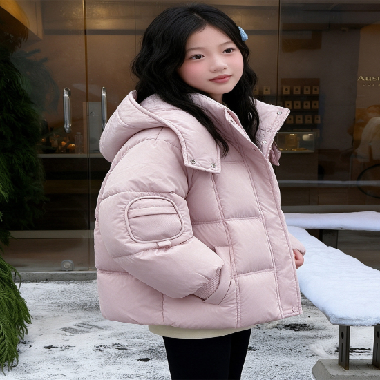 후드 숏 패딩 점퍼 R30385