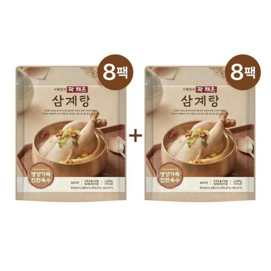 더블 빅마마 이혜정의 꽉 채운 삼계탕 1.2kg x 16팩