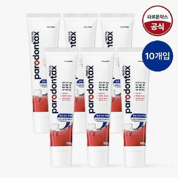 센소다인 파로돈탁스 쿨링 민트 검케어 잇몸치약 100g x10개