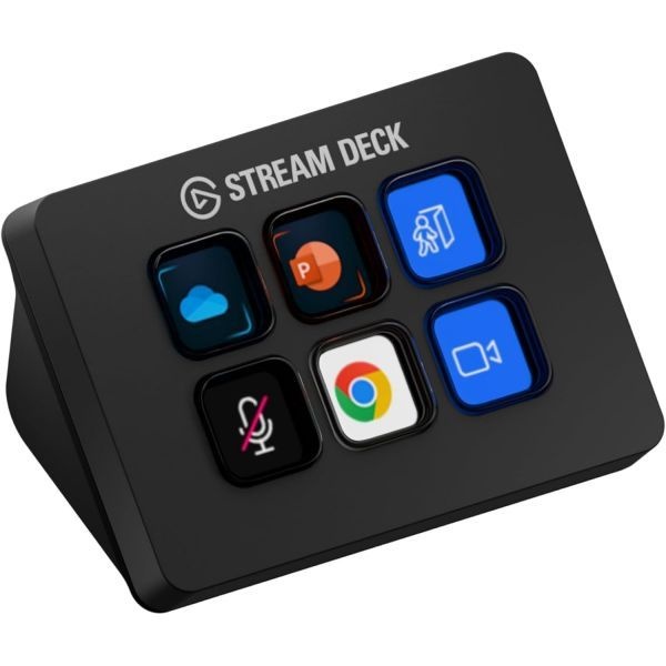 Elgato [해외] Elgato 엘가토 Stream Deck Mini – Zoom Teams PowerPoint MS Office 등을 제어하고 일상 앱과의 원활한 통합으로 생산성을 향상