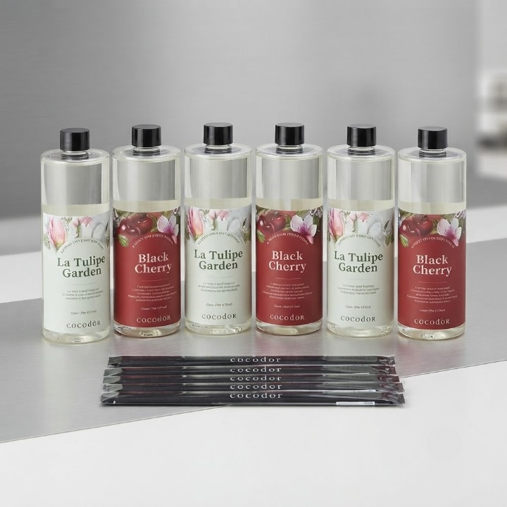 코코도르 디퓨저 리필액 대용량 500ml X 6개 + 리드스틱 30P 증정