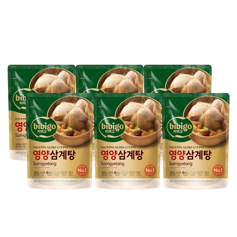CJ제일제당 비비고 영양삼계탕 800g x6개