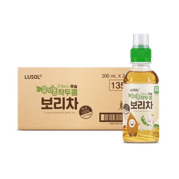 루솔 유기농 작두콩 보리차 1박스+10개 ( 34병 x 200ml)