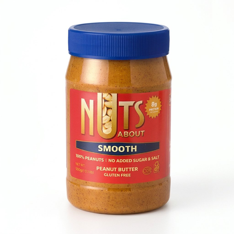 넛츠어바웃 무첨가 100% 땅콩버터 스무스, 500g, 1개