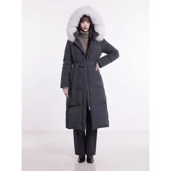 [하프클럽]차콜 사가폭스퍼 클래식 롱 점퍼 EQ4TD009