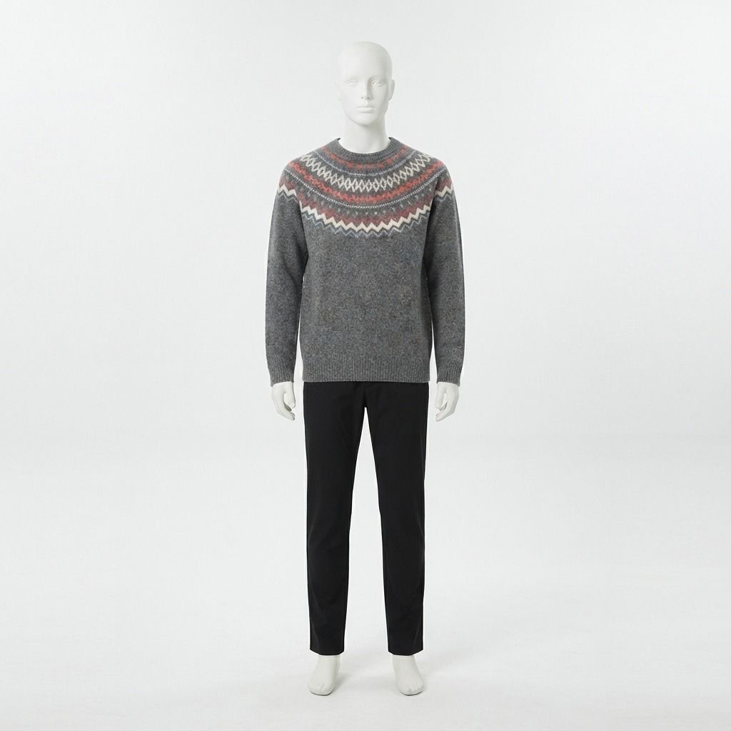 NEPA//NEPA 네파 남성 노르딕 라운드 롱슬리브 캐쥬얼 스웨터 7M75941 LE1222731343