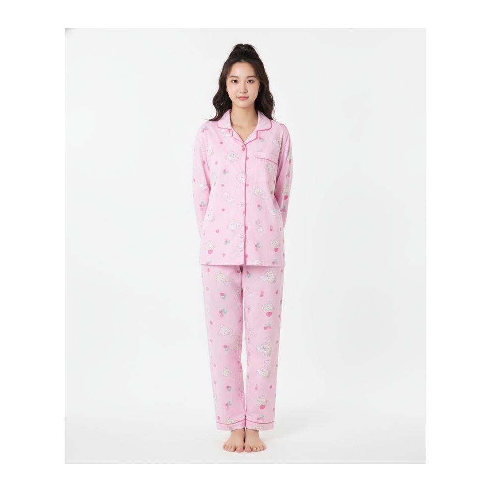 스파오 [리락쿠마] 긴팔 파자마(Pink)_SPPPG49U06