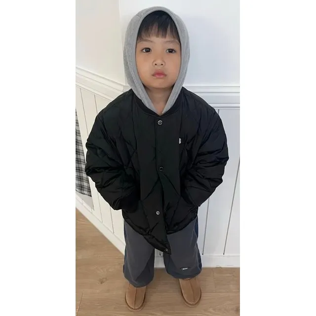 베네통 키즈 26FW-후드 탈착 덕다운 점퍼(QADJ04661)