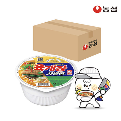 농심 육개장 사발면 컵라면 86g 24개