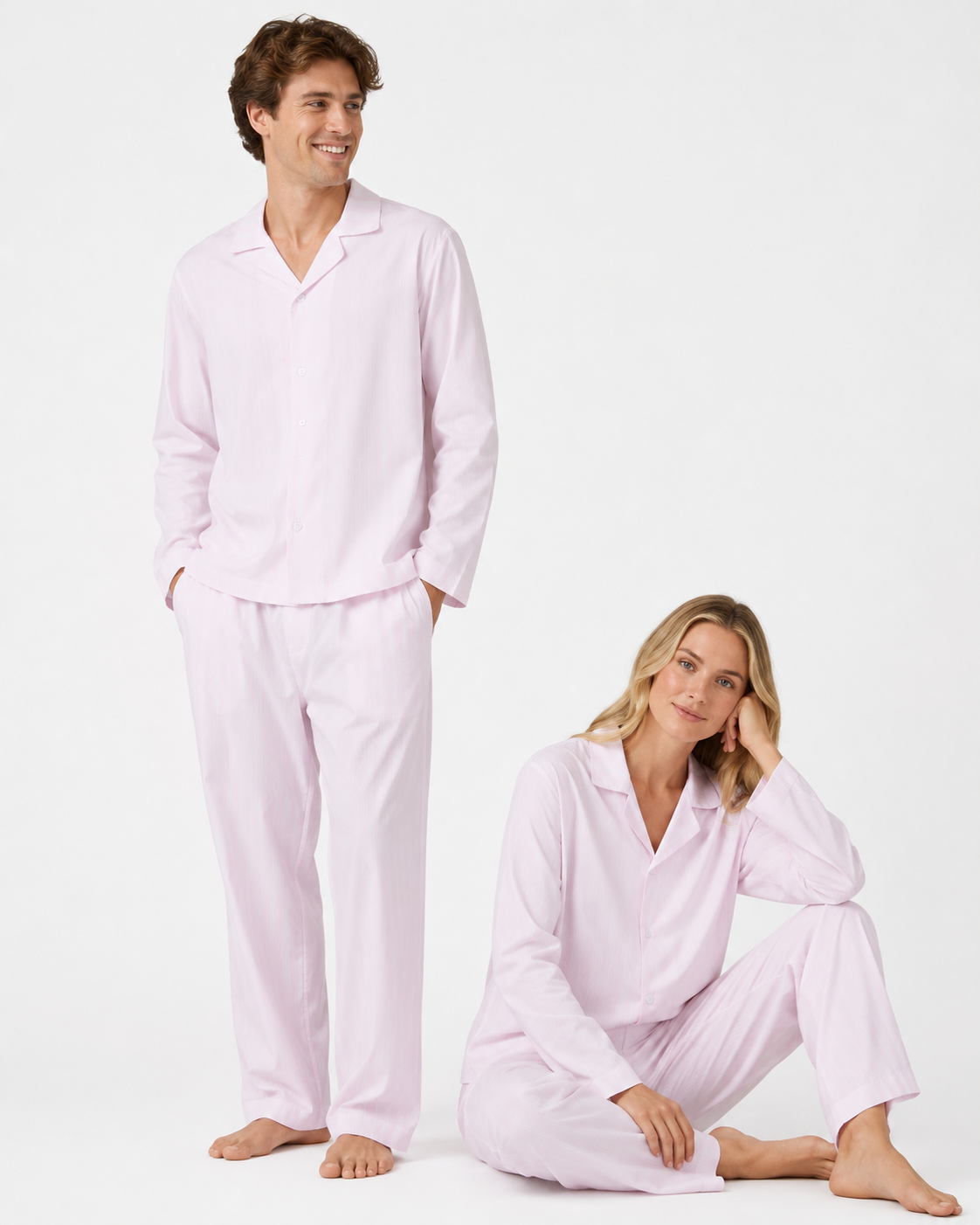 매장정품 스파오 COMFORT 코튼 긴팔 파자마LIGHT PINK_SPLOGA9A04 119198
