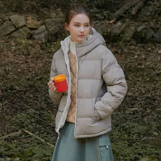 몽벨 [패션플러스][몽벨][몽벨] 여성 2IN1 중경량 패딩 점퍼_아이보리