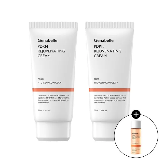 제나벨 PDRN 리쥬비네이팅 크림 70mlX2개 + PDRN 리쥬비네이팅 토너 30ml