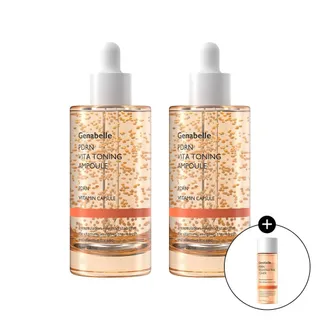 제나벨 PDRN 비타 토닝 앰플 70mlX2개 + PDRN 리쥬비네이팅 토너 30ml