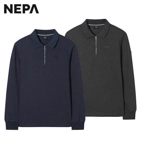 NEPA(주) 네파 [네파] 겨울용 남성 고프레 기모 롱슬리브 집업  긴팔 티셔츠 - 7M<b>75212</b>_HDD