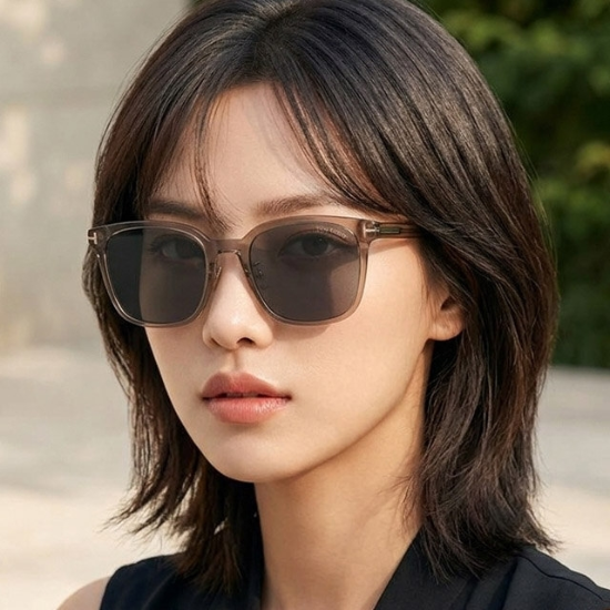 톰포드 선글라스 TF1286-K 45A 지창욱 명품 반투명 브라운 사각 뿔테 남자 여자