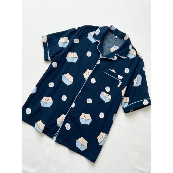 SPAO 망그러진곰 망고미 반팔 파자마네이비 SPPPG25U03
