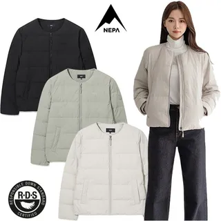 네파 남여 가볍고 따뜻한 타슬란 넥리스 경량 다운 자켓 7L72081 7L82081