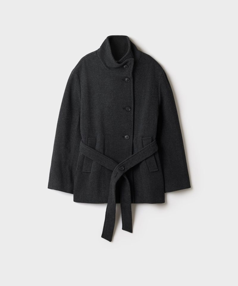 SPAO 울블렌드 하이넥 미디 코트 SPJWG4VW06
