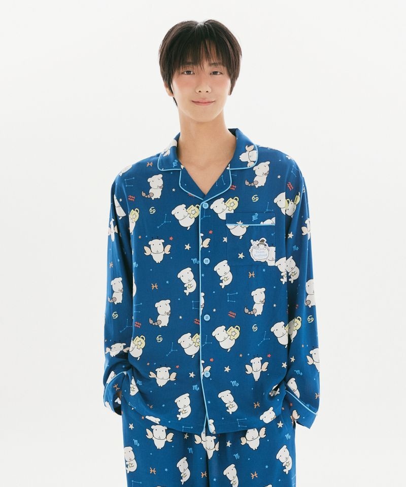 SPAO 가나디 긴팔 파자마네이비 SPPPG49U07