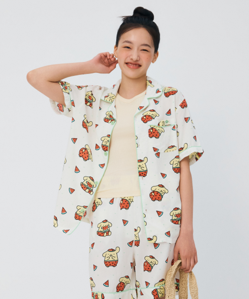 SPAO 산리오캐릭터즈 반팔 파자마YELLOW SPPPG25U01