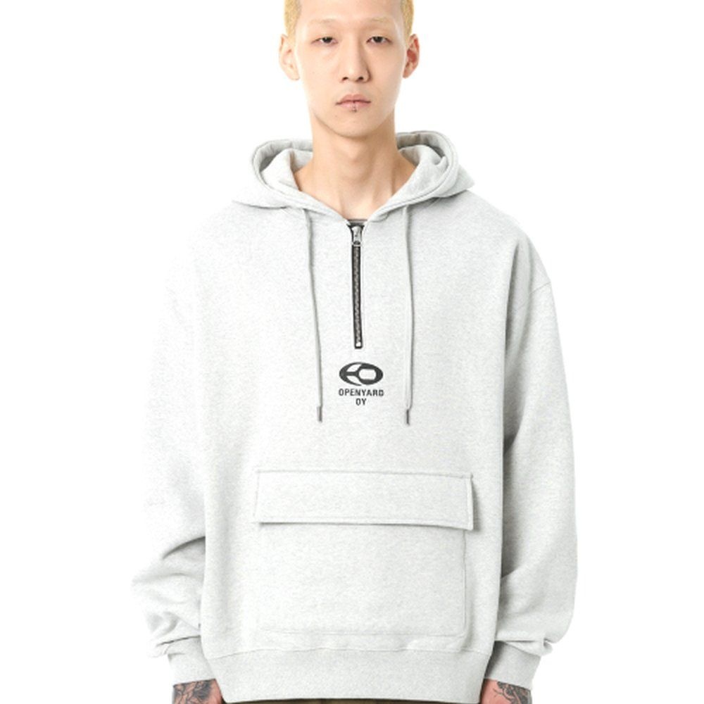 에스씨엘에이(SCLA) [매장정품] 오픈야드(오와이) S.L HALF ZIPPER HOODIE-GREY OYBCF1SW050GR