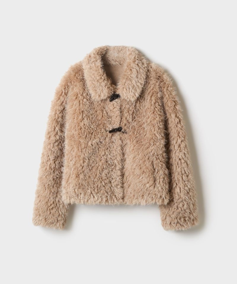 SPAO 신세틱레더 페이크 퍼 더플 숏 코트 SPJLG4VW03